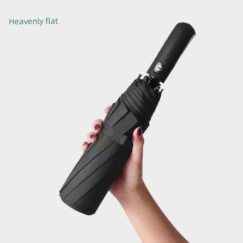 Paradise Umbrella, Fully Automatic One-Touch Open/Close, 10-Rib Extra-Large Folding Umbrella, Dual-Purpose for Sun and Rain, Automatic Umbrella