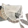 White Lace French Retro High-End Headscarf and Waistband for Women – Spring/Summer Triangle Wrap Hair Tie