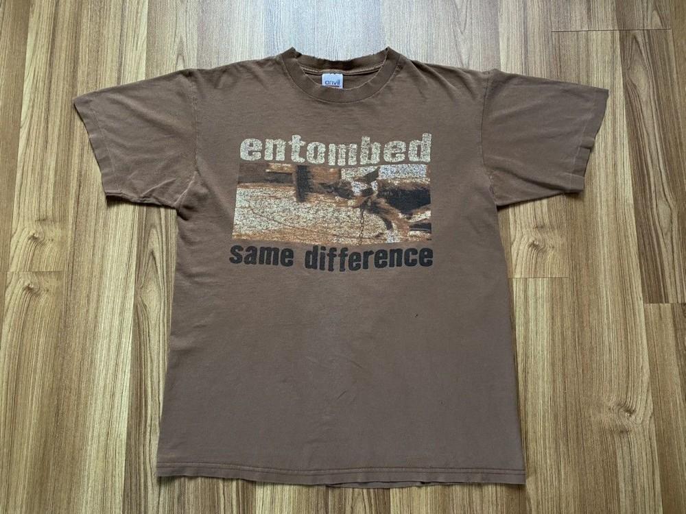 

Remake Entombed Same Difference 1998 Brown Dark Chocolate T Shirt NH24847 Unisex T-Shirt M