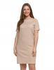 Women's Cotton Dress Short Sleeve Above Knee Comfortable MORAJ 3XL BEIGE