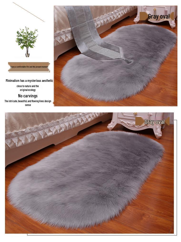 Australian Imitation Wool Long Pile Rug for Living Room, Bedroom, or Bay Window