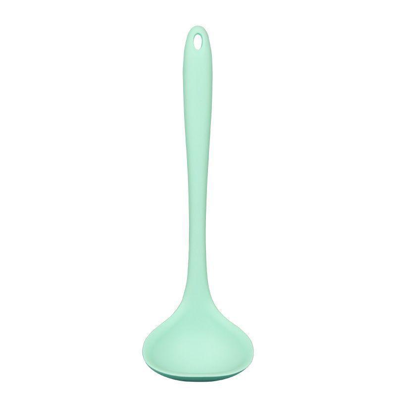 Long Handle Silicone Soup Spoon Large Ramen Noodles Tablespoons Pot Porridge Ladle Scoop Kawaii Japanese Kitchen Utensils