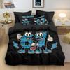 Fun Whimsical Number 67 Digital Printed 3PC Duvet Cover with Pillowcases Novelty Queen King Size Comforter Unique Bedroom Decor