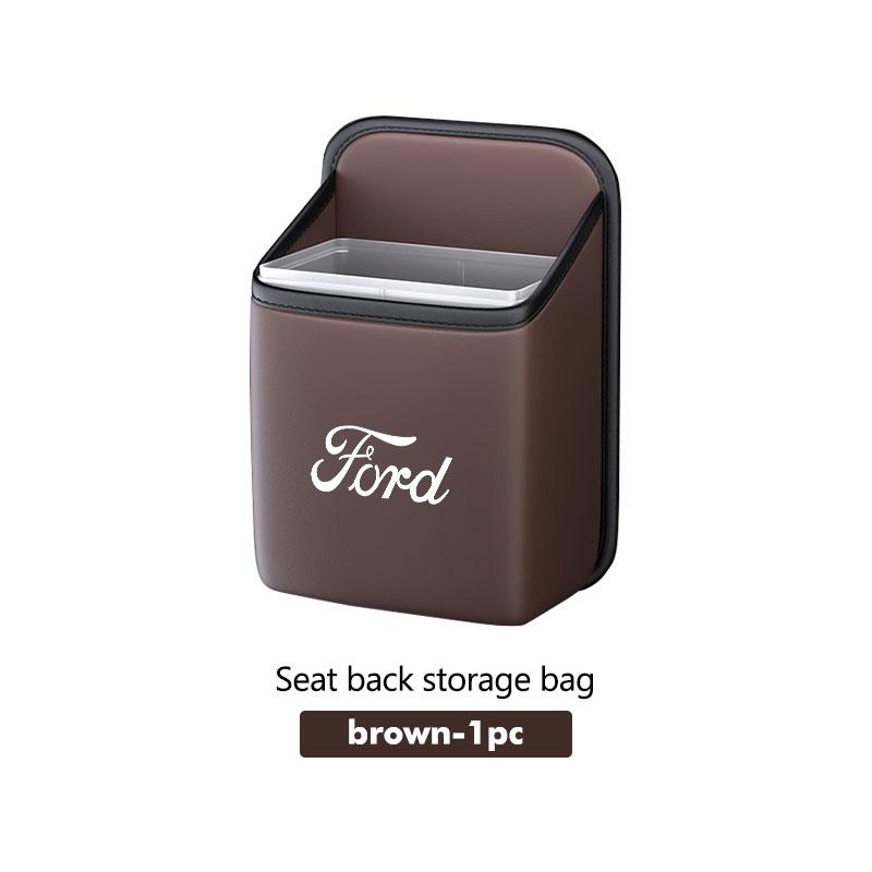 AAAMK1 For Ford Car Trash Bin Seat Back Hanging Storage Can Garbage Organizer Escape Ecosport Fusion Explorer Expedition Taurus