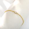 Single Zircon Circle Bead Bracelets For Women Stainless Steel Bracelet Summer Jewelry Couple Friends Accessories Gift