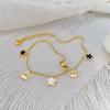 Jewelry: Niche Stainless Steel Five-Pointed Star Foot Ornament, Fashionable And Simple Temperament, Crown Titanium Steel Anklet