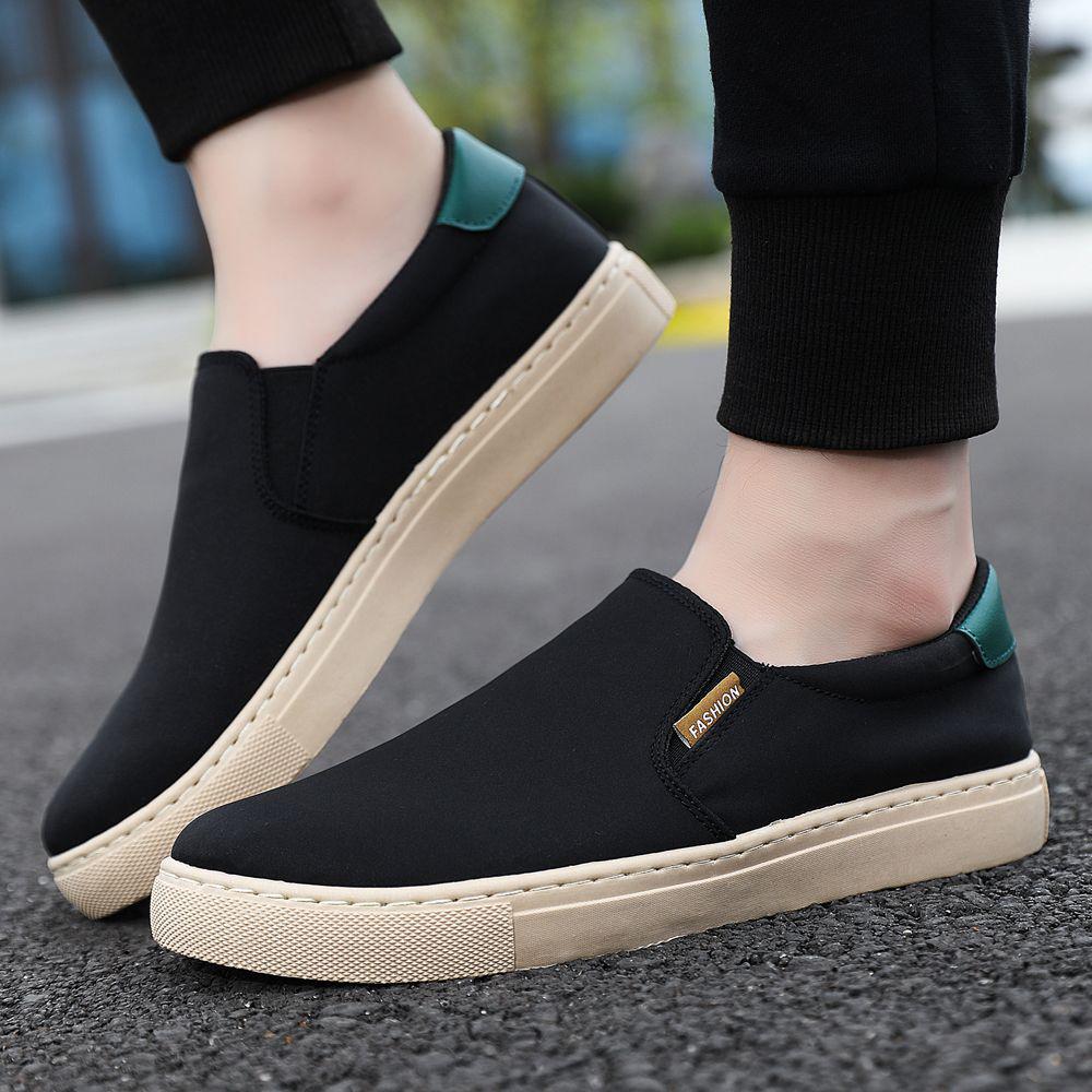 Men's 2025 Canvas Slip-On Sports Casual Shoes - Trendy, Breathable, Plus Size