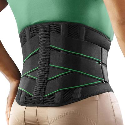 Ergonomic Back Support Belt for Men Women Lower Back Pain with 7 Metal Stays Comfy Back Brace with 3D Soft Pad