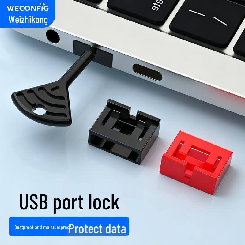 WECONFIG USB Port Security Lock and Dust Plug