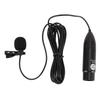 Noise Reduction Lavalier Microphone 48V Phantom Power XLR Lavalier Mic Portable Mono  Multi-Scene