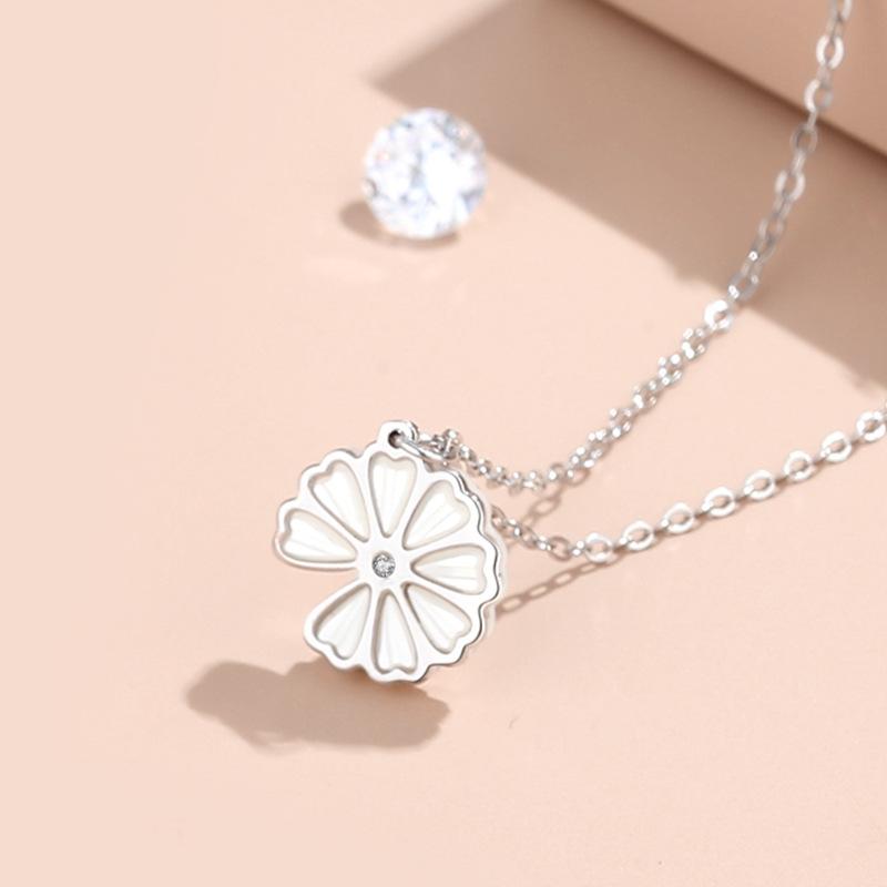 Tancise S925 Sterling Silver Luxury Personality Pendant Necklace Women's Classic Tide Necklace