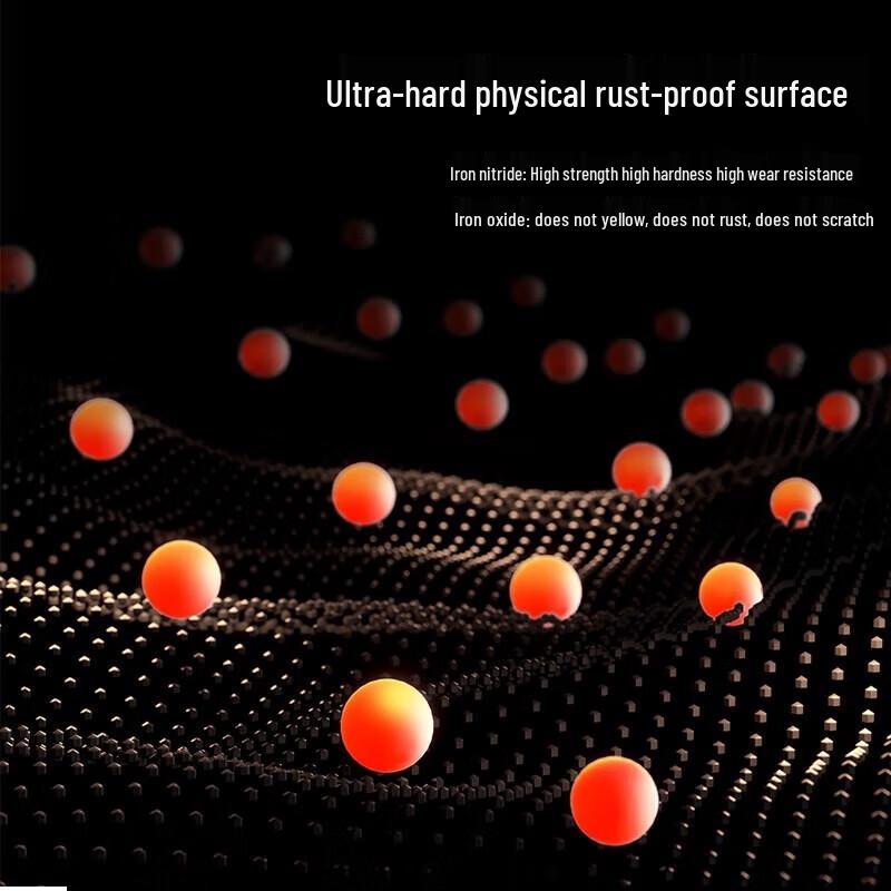 Yuehong 32cm Cast Iron Non-stick Wok with Super Anti-rust Finish