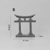 Artificial Sandstone Simulation Torii Grey Miniature Shrine Shinto Mini Japanese Torii Gate  Toy