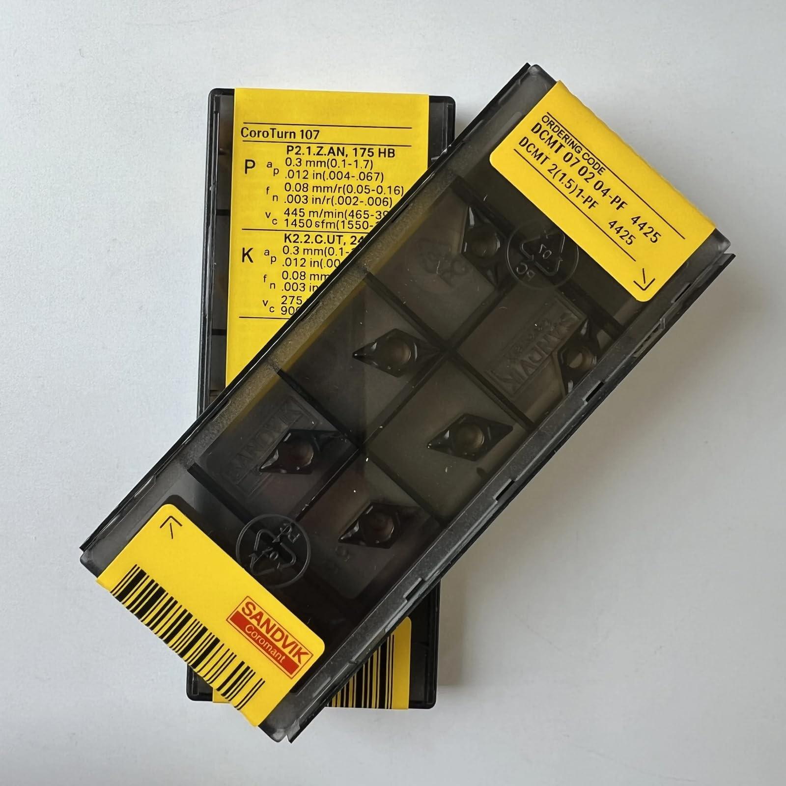 

Original Sandvik / DCMT070204-PF 4425 /CNC lathe carbide blade tool 10 Pcs