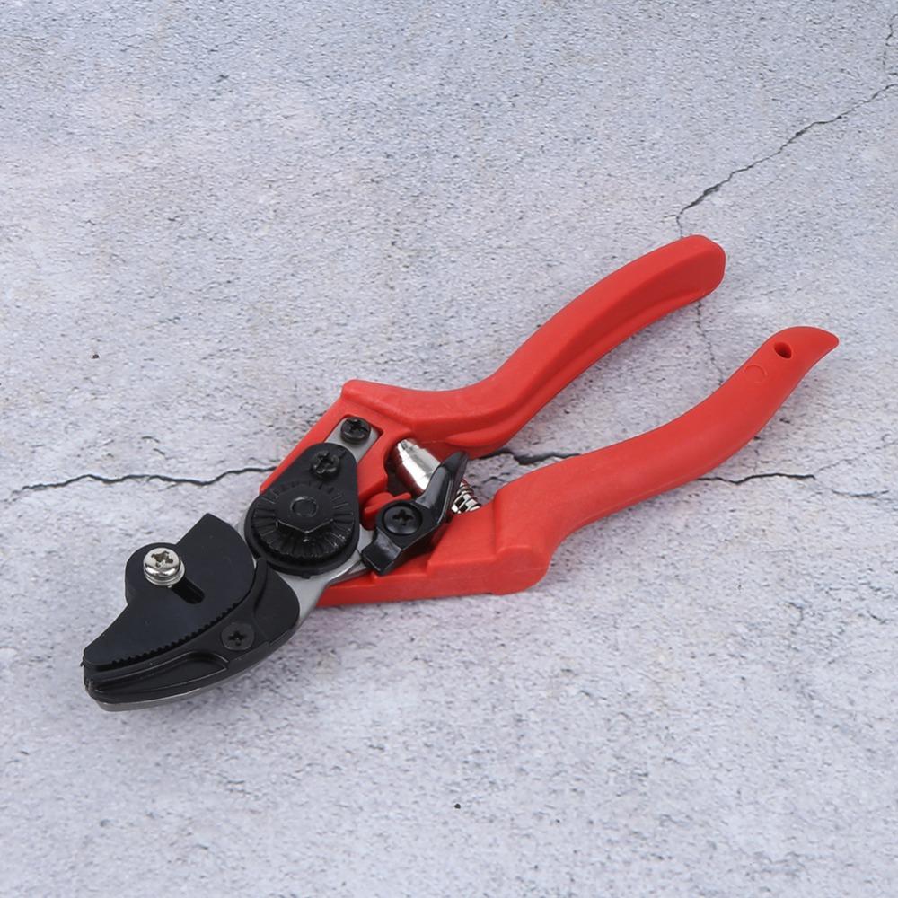 Red Garden Scissors Hand Operated Picking Scissors Professional Bonsai Pruner