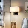 Modern LED Wall Lamp with 360° Rotation Spotlight Nordic Bedroom Wall Light for Reading Bedside Living Room Decoration 12W