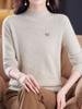 Rollkragenpullover Damen Verdickt Herbst und Winter 2 Neu Gestrickter Pullover Warme Basis Inneres Oberteil