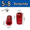 Burgundy/Sky Blue/Royal Blue Aluminum Alloy Colored Coupling Length:25mm Specification:3~10 Full Series Rigid Coupling Set Screw