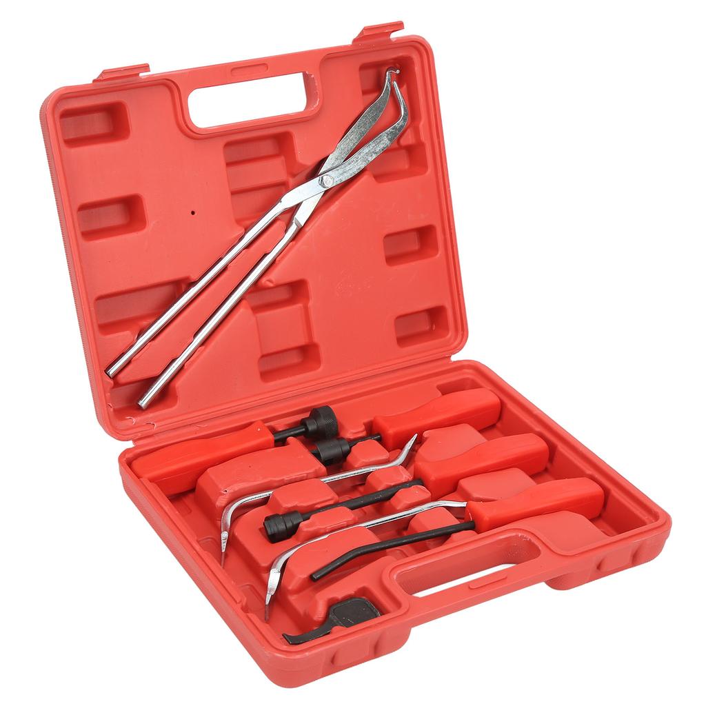 8PCS Drum Brake Puller Tool Kit Universal 45 Steel Oxidation Chromate Coating with Storage Box