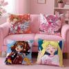 Cardcaptor Sakura Anime Cushion Cover Comfortable Reversible Pillow Cover Ideal for Car Sofa Bedroom & Beyond
