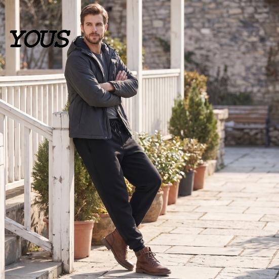 Heren Fleece gevoerde Joggingbroek Joggers, Verdikte Trainingsbroek met Geribbelde Enkelmanchetten, Veelzijdige Dagelijkse Warme Broek Winter Atletische Broek voor Buiten