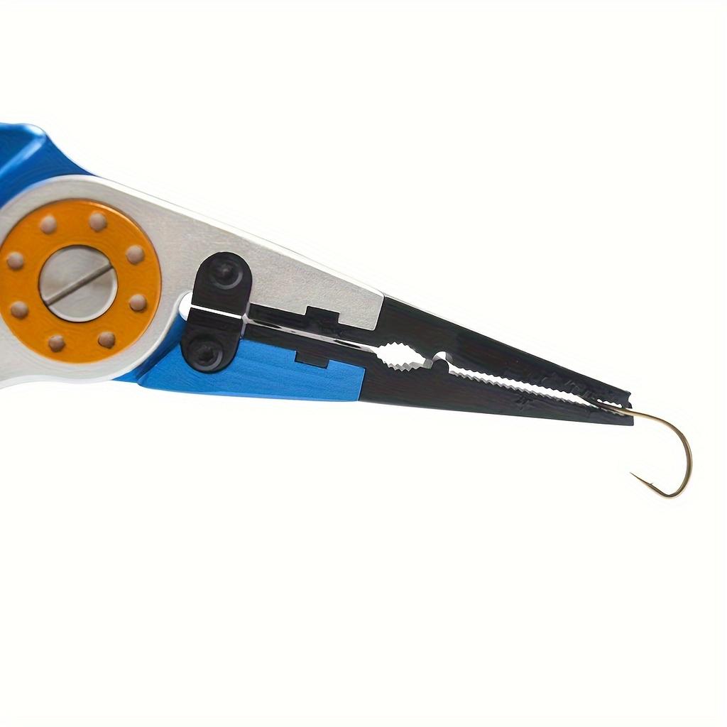 Multifunctional Fishing Pliers Outdoor Enthusiasts with Storage Bag Portable Open Loop Cutter with Lanyard Fishing Tool Self-locking Optional