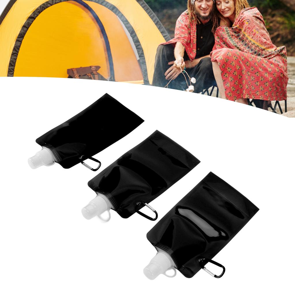 Collapsible Water Bottle Multifunction BPA   PE Soft Water Bottle for Outdoor Travel Camping 700ml