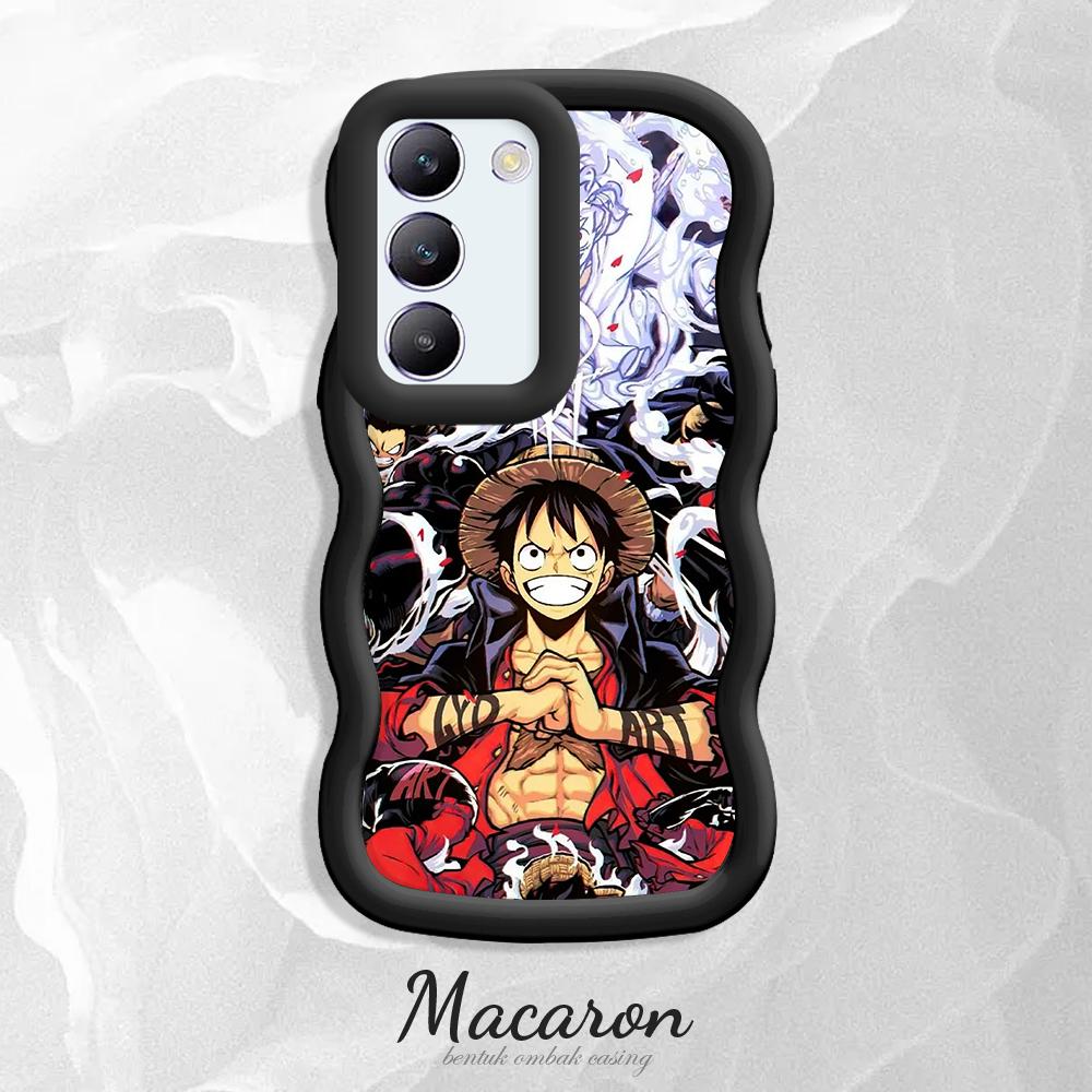 

Окрашенный узор Big Wave Edge Мягкий силиконовый материал Macaron чехол для телефона противоударный защитный резиновый чехол для OnePlus Vivo Motorola Moto Motorola Moto G14 чёрный