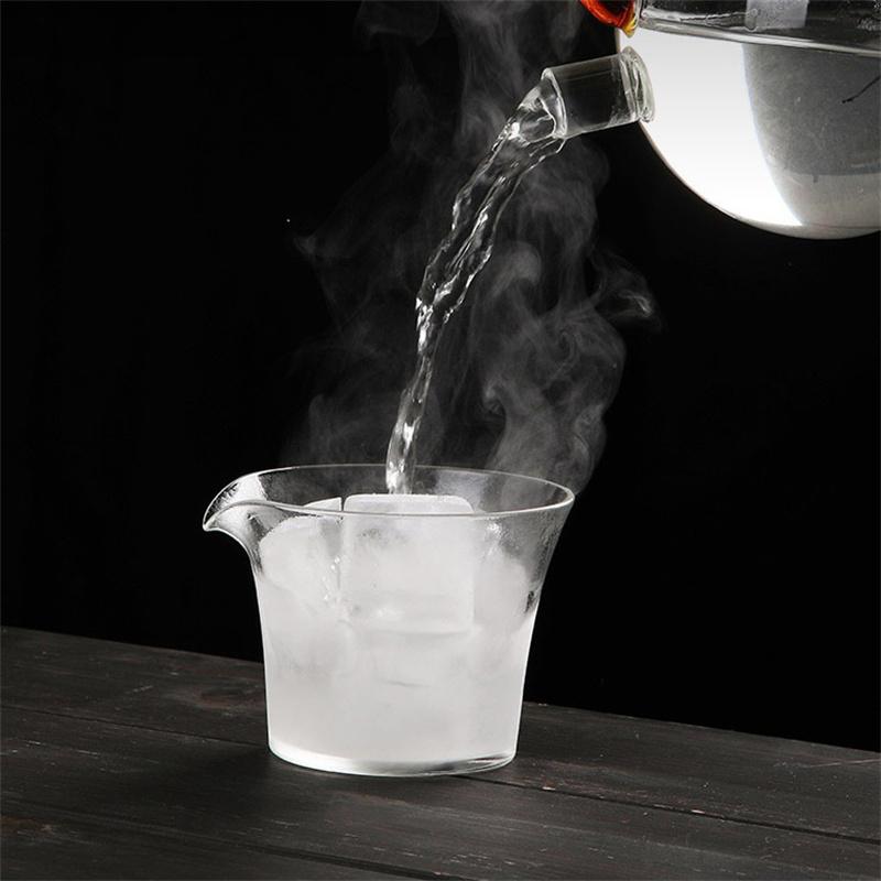 Japanese Style Heat-resistant Glass Gaiwan Puer Tea Cup and Lid Tea Bowl Chawan Chahai Kung Fu Tea Set Accessories