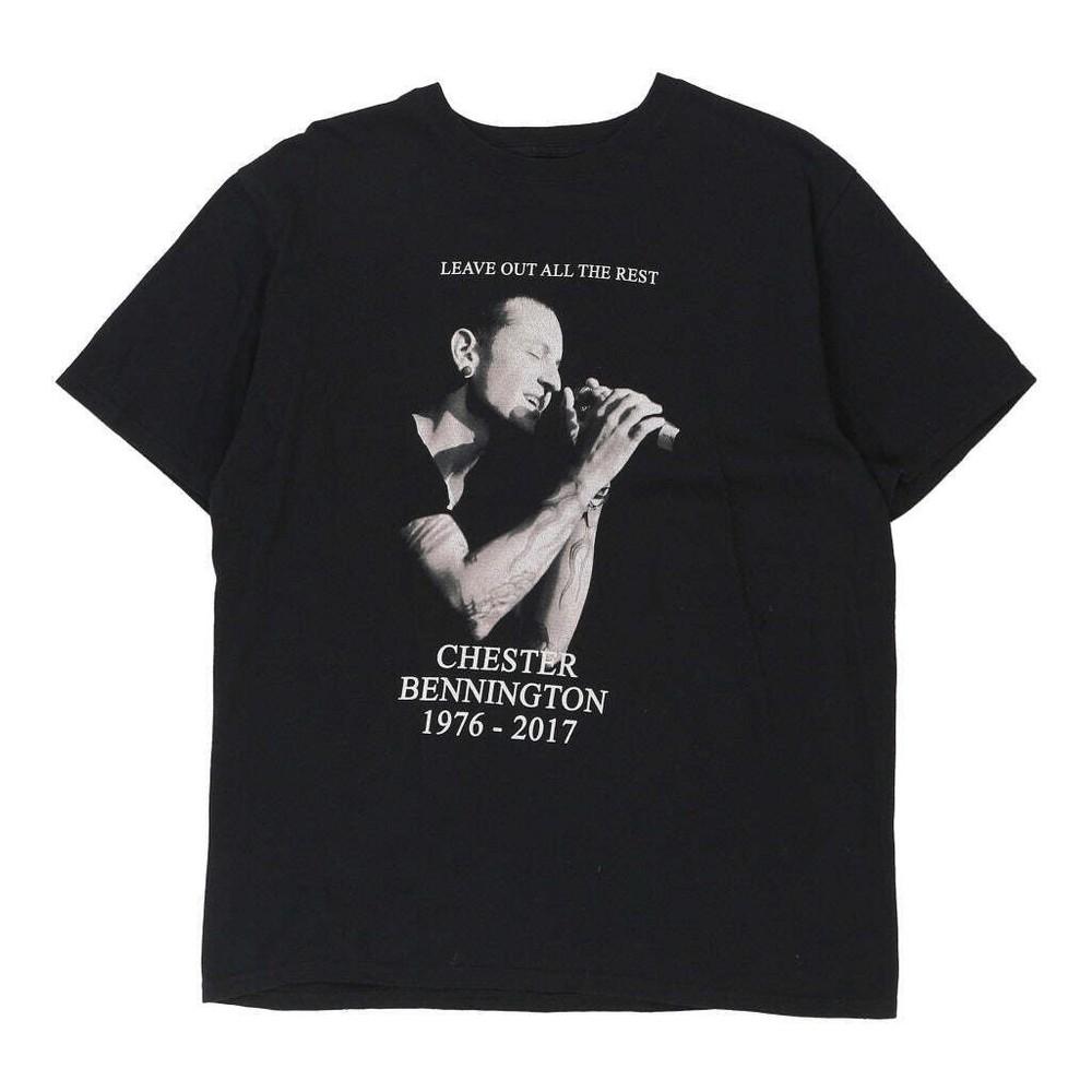 Оставь Все Остальное Футболка Честера Беннингтона Черная Унисекс S-5XL 1H0099 Унисекс Футболка S