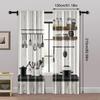 2pcs, Curtains&Window Treatment  print Kitchen Rules Farm Machine Washable Fabric (without rod) Decorations For Home Perfect