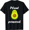 Powered Plants Vegetarier Nach Veganer Ernährung T-Shirts Y2k Mode T-Shirts Lustig Vintage Sommer Grafikdruck Oberteile Geburtstagsgeschenk Unisex