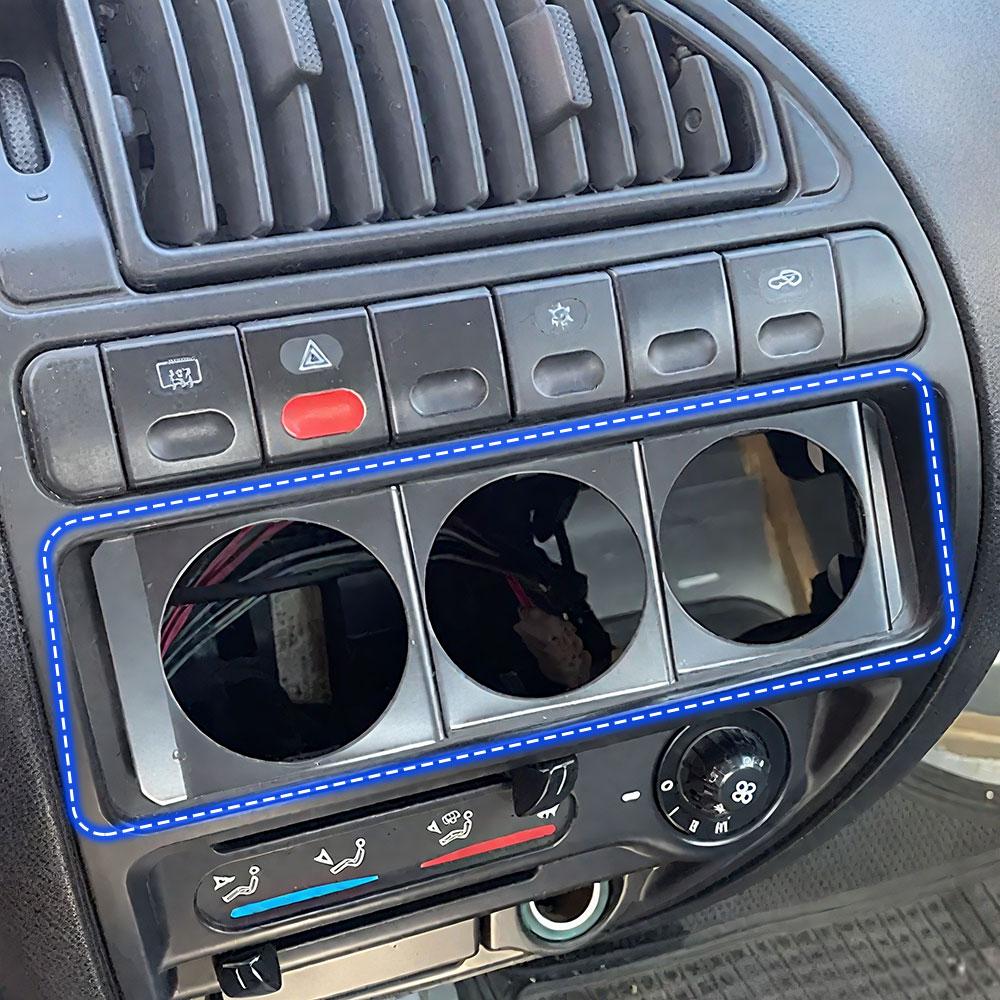 1pc Universal Car 52mm Gauge Radio Single DIN Slot Dashboard 3 Hole Panel Holder Instrument Meter Pod Mount Holder Accessories