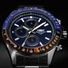 Watch Radio Solar Chronograph Brand Red Blue [Charles Hogel] Men's CV9095-0