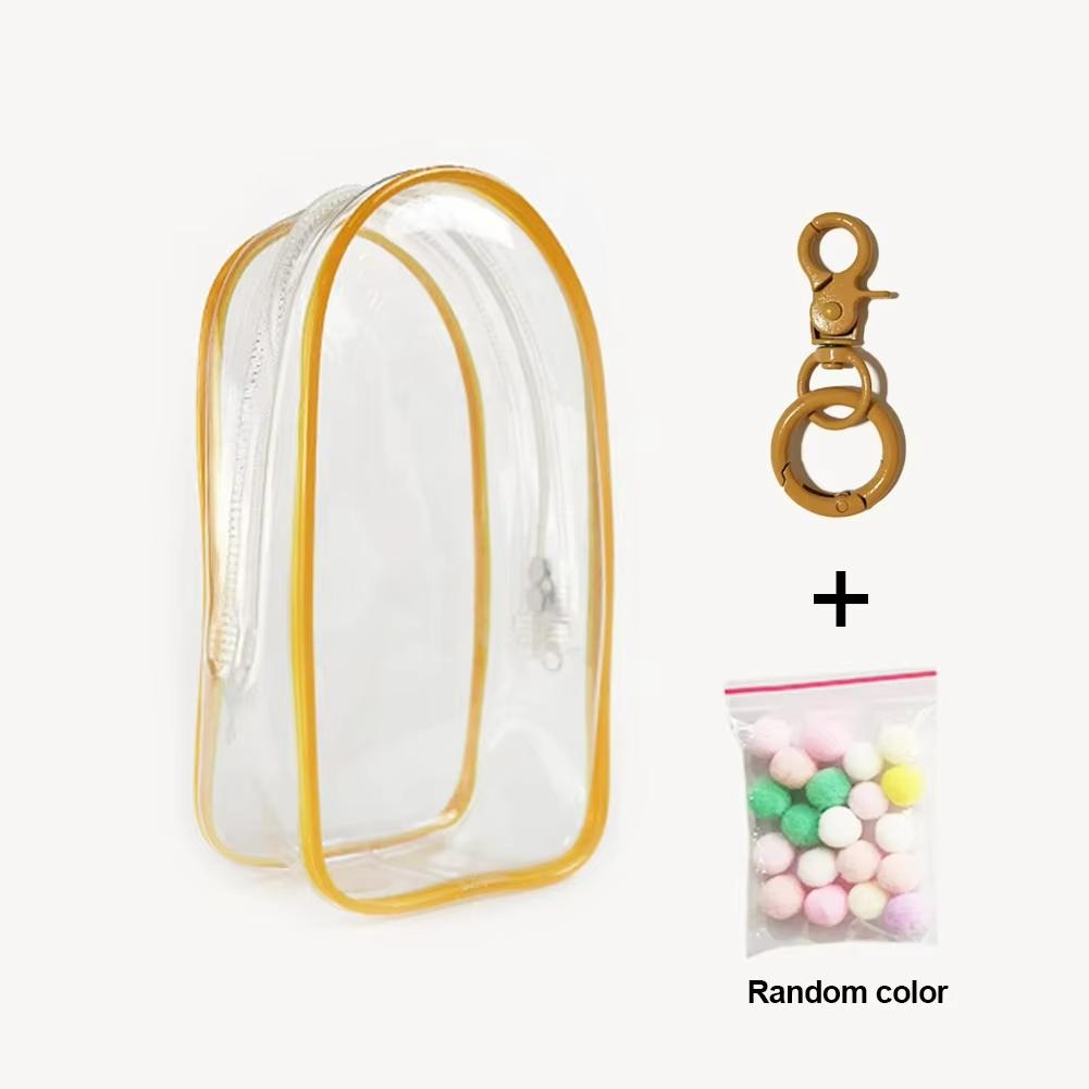 Colorful Pvc Transparent Out Bag Protector Case Organizer Box Keychain Doll Accessories ideal for 17cm Dolls Outdoor Display Bag