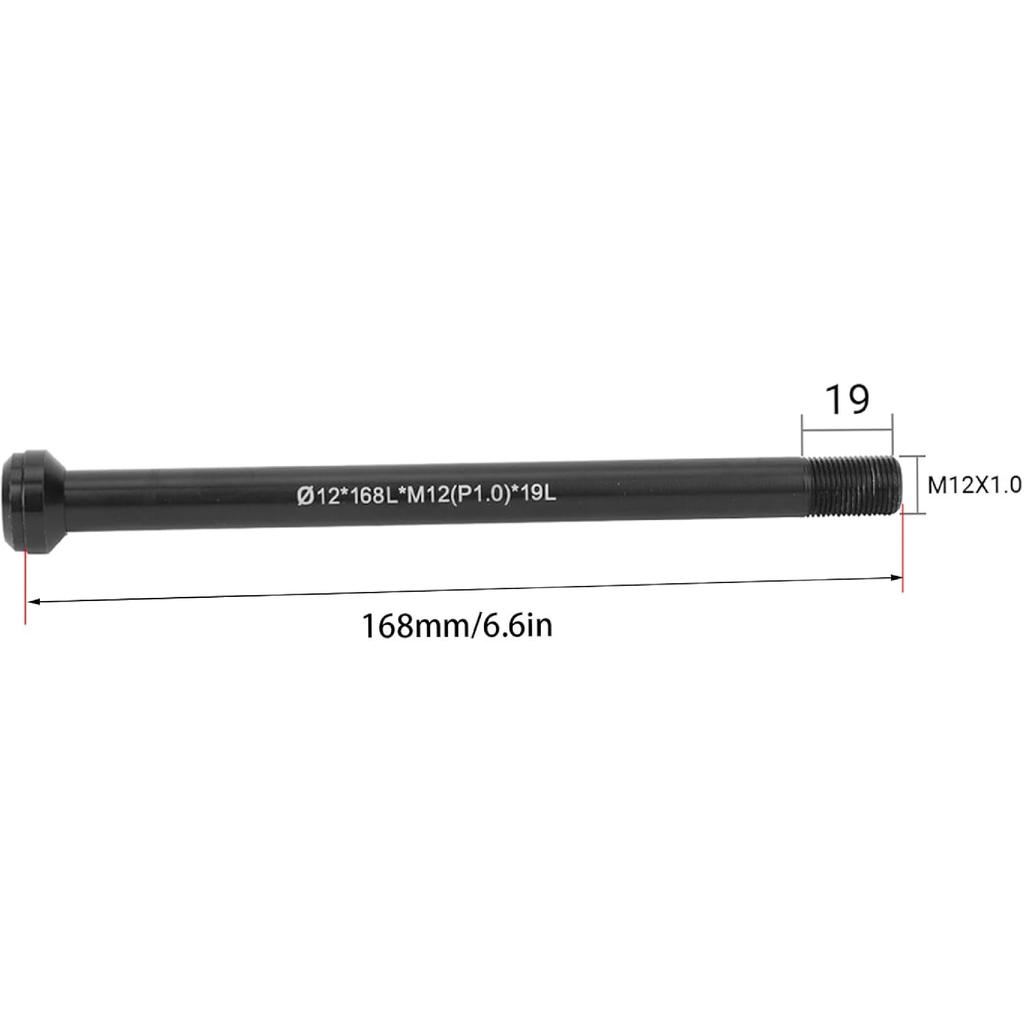 12X148 Boost Rear Thru Axle, Rear Fork Thru Axle Skewer Repair Replacement for 142 * 12 Thread 1.0
