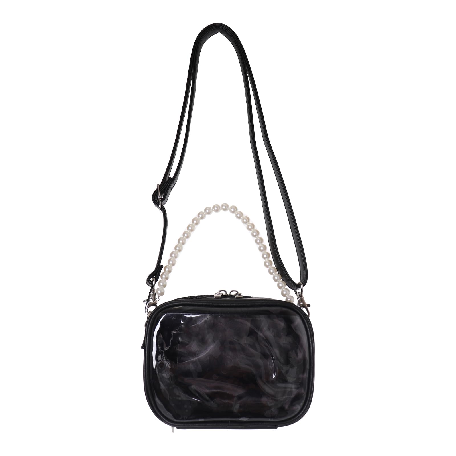 

Mineed by stuffed animal Oshikatsu quilt pearl stuffed animal shoulder ita small shoulder ita ita acrylic keychain [Ocel] pouch, pouch, bag, bag, bag, чорний