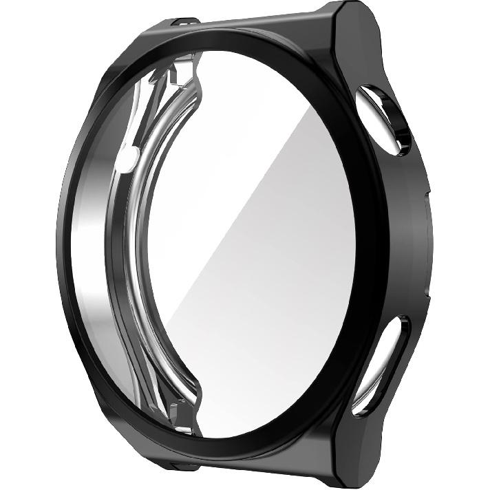 FitTurn 43mm 46mm Case for Huawei Watch GT3 pro Screen Protector Overall Protective Ultra-Thin TPU HD Clear Cover (46mm, SixColors)