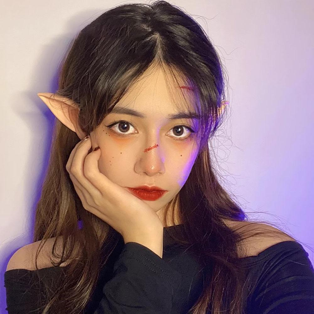 Halloween Elf Ears,Latex Ears for Angel,Halloween Cosplay Decoration,Masquerade Costume,Fairy Photo Props for Girl