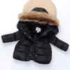 Winter Child Kids Solid Color Hoodie Zipper Coats Keep Warm Jacket Clothes