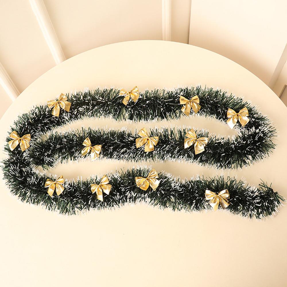 Christmas Tree Ornaments Easy To Install Elegant Party Decoration High Demand Christmas Tree Tinsel Garland Green Cane Tinsel