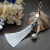 Exquisite Handmade Vintage Tassels Charm Bell Pendant Hanging Rope Ornament for Bags Or Keys Car Interior Decoration