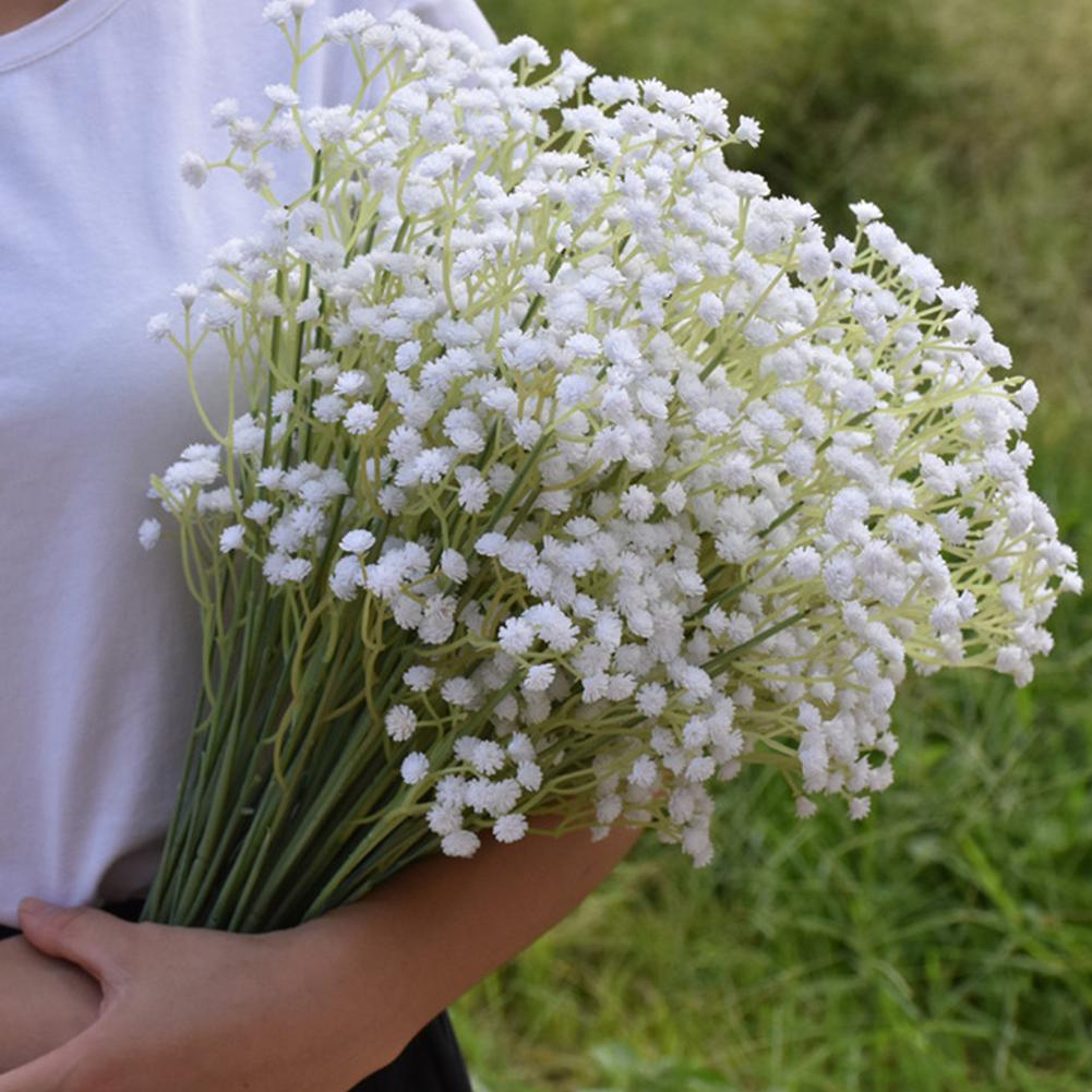 Braut Handsträuße Künstliche Hochzeitsblumen Simulation Schleierkraut Halte Strauß Dekoration
