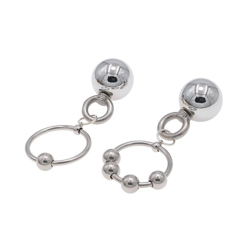 Stainless Steel Penis Pendant Physical Stretching Men's Exercise Sex Toys Flirting Adult Toys Weight-Bearing Device