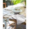 Lot de 3 serviettes de table "Gaïa" 40 x 40 cm "Gaze de Coton" - Gaïa Nuage