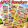 Children Cartoon Vehicle Stickers Engineering Car Traffic Police Fire Truck Stationery Sticker DIY Bubble Stickers for Kids