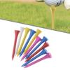 Packung mit 100 Holz bunten Golfschlägern Tees Set Gemischtes Paket Lange Golfschlägern Tees Mehrfarbig Bemalte auf Designs Golfschlägern Tees