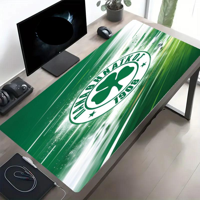Panathinaikos FC Print Mouse Pad, Anti‑Slip Desktop keyboard Mat, for PC Laptop Gaming Working Daily Use, Cool Festival Birthday Gift