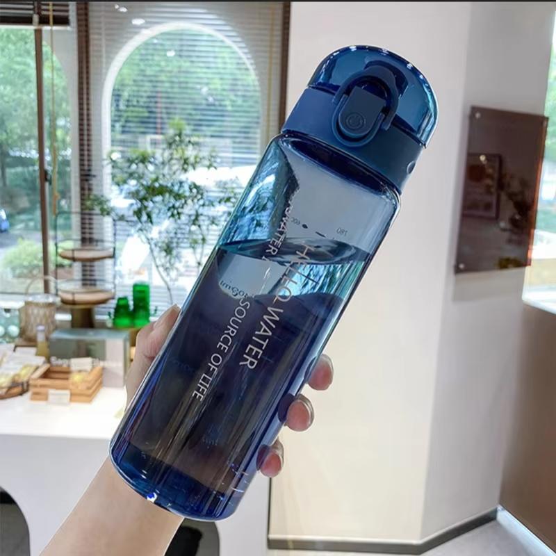 1pc Spring Summer 780ml Large Capacity Portable Water Bottle For Drinking Tea Mug Gym Outdoor Sport Camping Supplies Leakproof