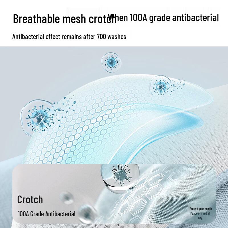 Cotton Soft Men's Jacquard Antibacterial Underwear